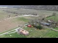 NWS Drone Video of EF2 Tornado Damage Near Milton, KY - March 14, 2024
