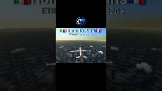 Rome to Paris✈️ in 60 seconds |RFS Gameplay| #youtubeshorts #viral #aviation #gamingshorts #gaming