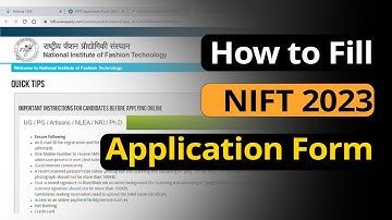 How to fill NIFT 2023 Registration Form: Step by Step Application Process
