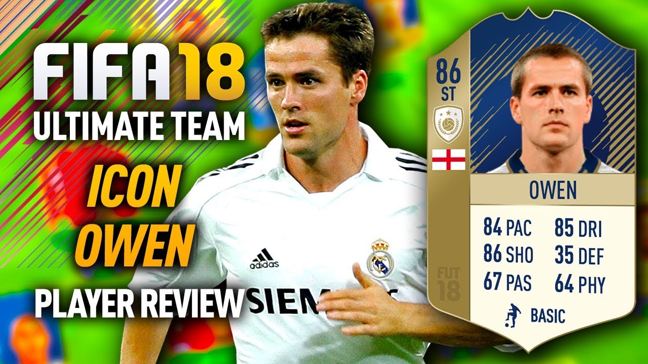 FIFA 18 MICHAEL OWEN (86) *ICON* PLAYER REVIEW! FIFA 18 ULTIMATE TEAM!