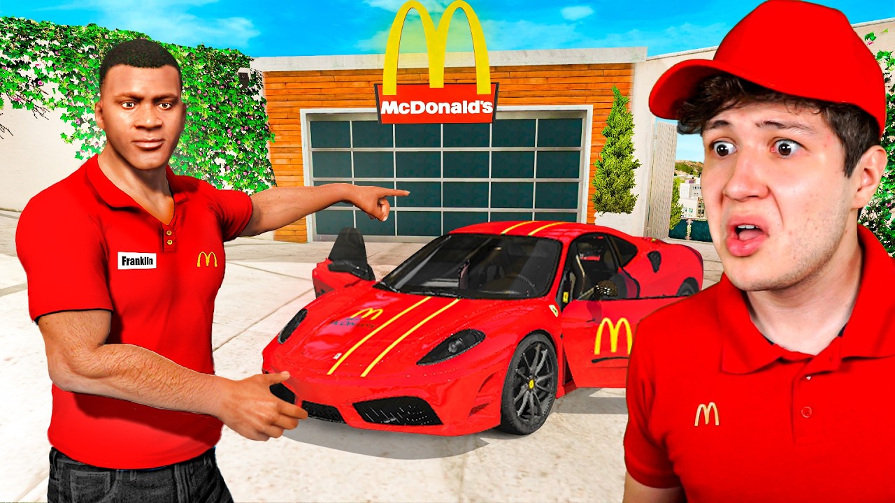CONVERTÍ la CASA de FRANKLIN en un MCDONALDS en GTA 5! 🏡🍔 (Mods)