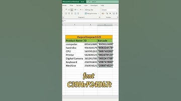 Barcode in Excel #excelshortcuts #excel #viral #trending #popularshort #india #computerclasses #ai