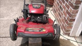 HOW TO FIX a TORO LAWNMOWER That WILL NOT START or RUN.  Fuel Delivery problems repaired EASY