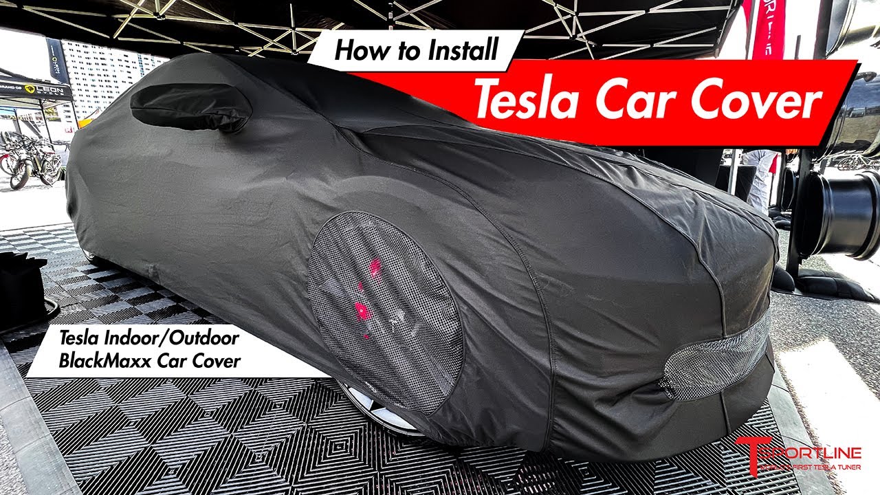 BlackMaxx Indoor/Outdoor Tesla Car Covers available in 4 versions for Model  S 3 X Y, How to install 