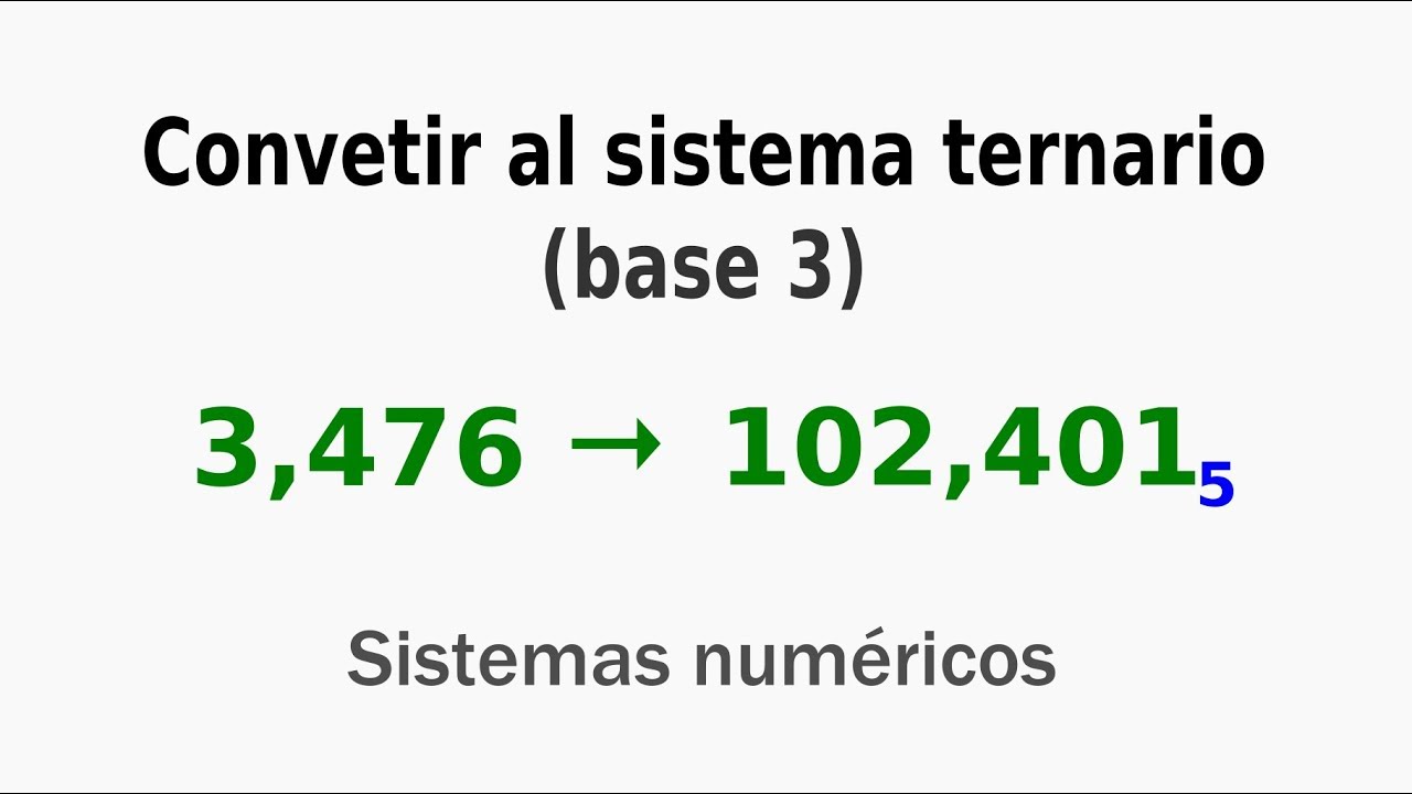 Convertir un numero al sistema quinario (base 5) YouTube