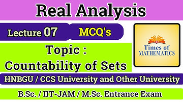 Real Analysis  MCQ