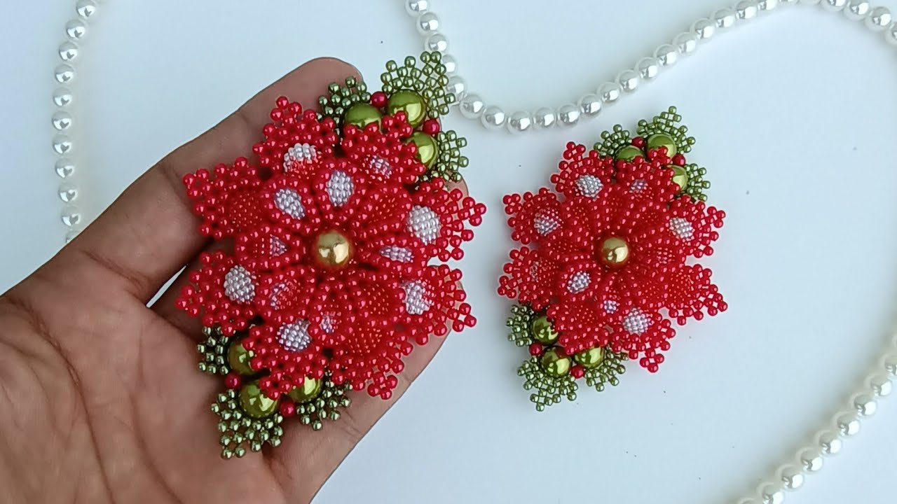 DIY - Flor de Pérolas Rosa Perfeita - Adalto Lopes - Chinelos Bordados