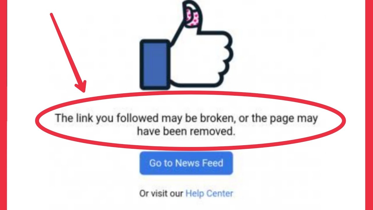 facebook review link broken