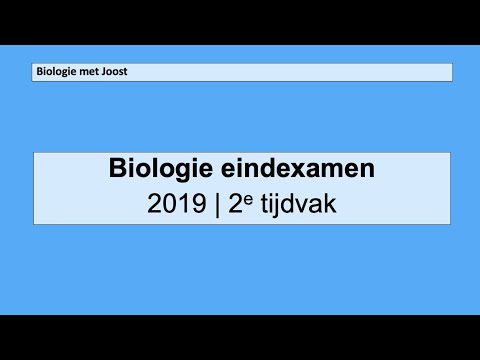 Biologie eindexamen 2019 2e tijdvak | ANTWOORDEN EN UITLEG