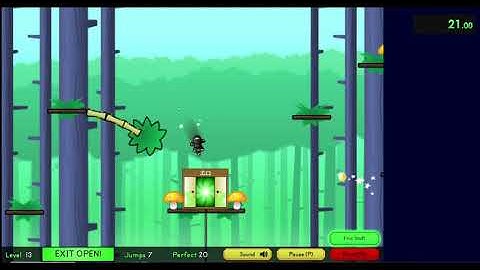 Flash Game Speedrun | Sticky Ninja Academy Level 13 Any% in 21.360