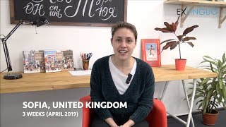 Sofia, UK, talking about her 3-week Russian immersion course at Exlinguo St Petersburg (April 2019)