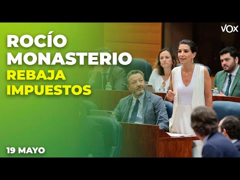 Intervención de ROCÍO MONASTERIO sobre REBAJA DE IMPUESTOS