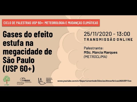 Seminário Aberto ao Público da Terceira Idade: Gases do efeito estufa na megacidade de São Paulo