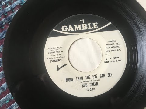 Bob Crewe — More Than The Eye Can See ~ Bob Crewe