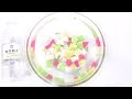 【DIY】炭酸水でフルーツポンチスライムを作る【slime ASMR】