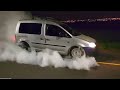 Big turbo volkswagen caddy van burnout  ultimate sleeper