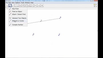 GeoGebra Tutorial: midpoint