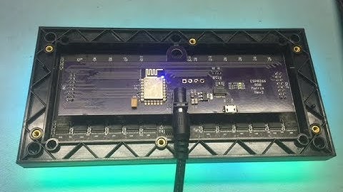 ESP8266 RGB Matrix (No Cable Version)