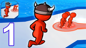 Crowd Battle 3D - Gameplay Part 1 All Levels 1-10 (Android, iOS) #1