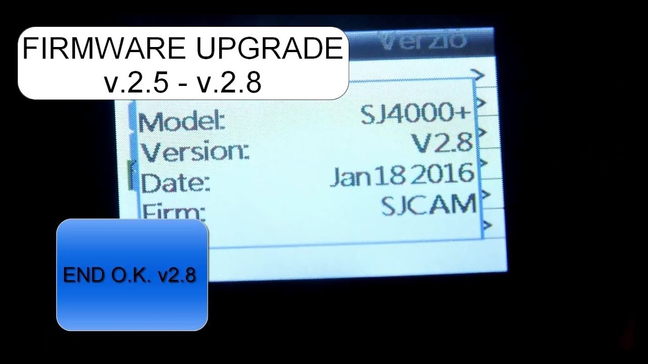 Sjcam Sj4000 Wifi Plus Firmware Upgrade V.2.5 V.2.8