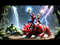 Spider-Man vs Hulk Rhino Racing 🦏 | SPIDER MAN Wins The Magic Racing Championship#spiderman #shorts