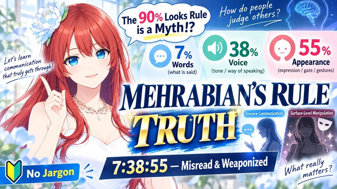 Mehrabian's Rule, The Truth | 55/38/7 Misread & Weaponized, and the White-Coat Trap - No Jargon