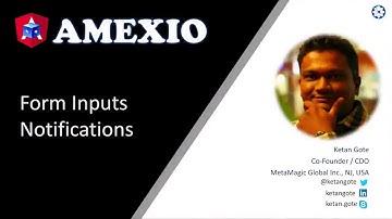 Amexio v5 Angular Form, Data Binding, Notifications