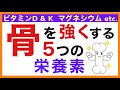【知らないと損する】骨を強くする５つの栄養素［沖縄発・超ゆる〜い健康的な食事と栄養の話］栄養学初心者向け