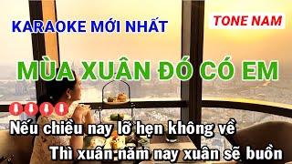 Mùa xuân đó có em karaoke tone nam - Hồ Sang karaoke