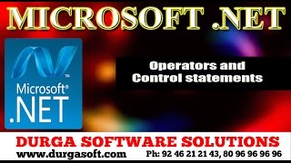 Celebrity MicroSoft  .NET || Operators and Control statements Profile