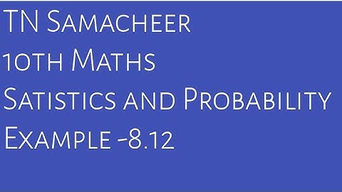 10th maths Example 8.12