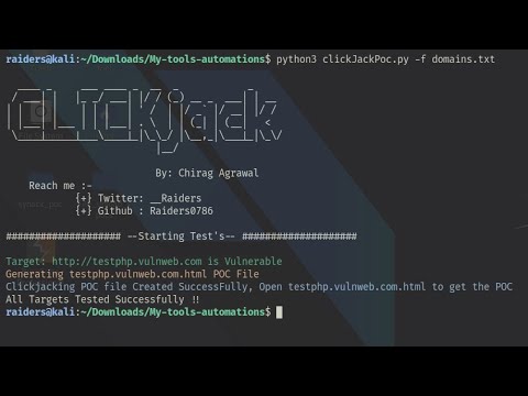 Find Clickjacking Flaws In Websites Step By Step ClickjackPoC Tutorial 