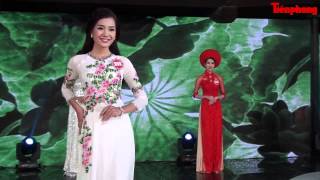 Phần thi áo dài - Chung khảo phía Bắc Hoa hậu Việt Nam 2014