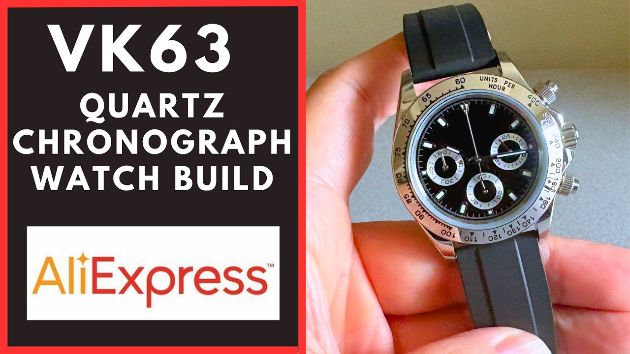 VK63 Quartz Chronograph Watch build - Daytona Inspired - YouTube