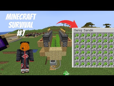 SINIRSIZ ŞEKER KAMIŞI FARMI!!!ÇAĞATAY İLE MINECRAFT SURVIVAL' A DOĞRU#7.BÖLÜM