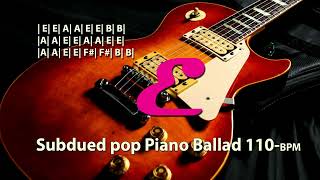 Subdued pop Piano Ballad In E-major  110 bpm 4/4 Backing Track Jam for Free Improvisation