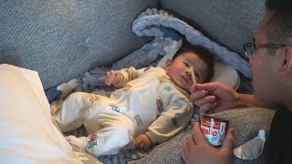I Teach My 2 MONTH OLD BABY How To EAT