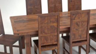 Custom Rustic Furniture Company, Natural Wood Table, Chairs