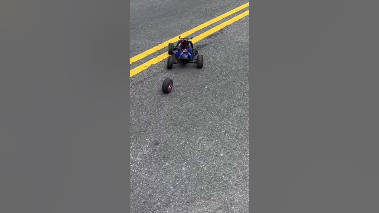Tire Falls Off Rc Car rccar traxxas fail YouTube