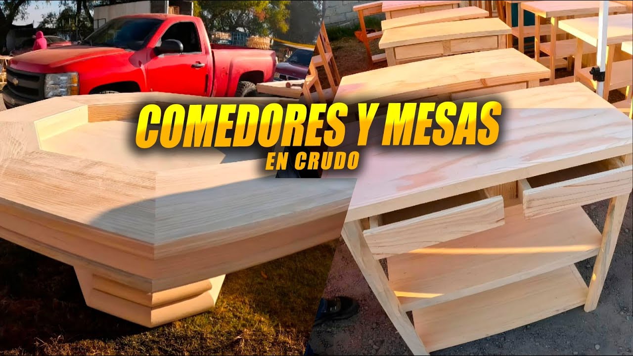 COMEDORES Y MESAS En Crudo Tianguis San Mateo Atenco