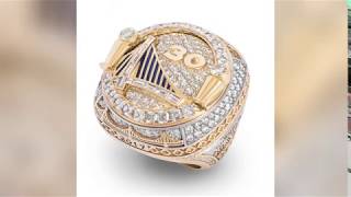 2017 - 2018 Golden State Warriors Mens Basketball World Championship Ring