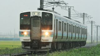 JR211系/383系/E127系/HB-E300系 普通/快速/特急 長野/松本方面 JR篠ノ井線 篠ノ井～稲荷山 区間 走行集