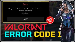 How to Fix Error Code 1 in Valorant [6 SOLUTIONS]