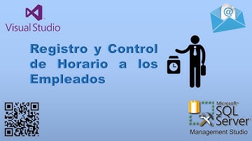 Registro y Control de Horario Empleado I Envío de datos por correo - Visual basic, Sql Server, QR