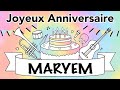 NOUVEAU Joyeux Anniversaire Maryem Guitare Jazz Manouche Mariem