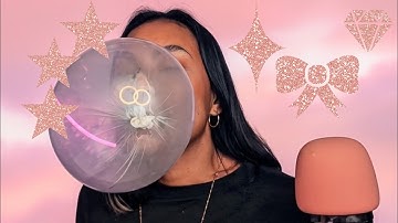 ASMR No Talking Bubblegum Video , Chewing Mouth Sounds , Tingles For Sleep