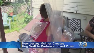 New Jersey Mother Creates Hug Wall During Pandemic