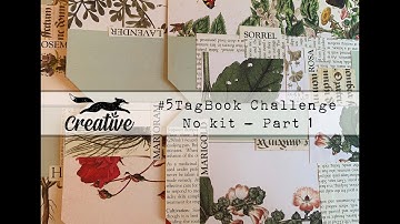 Create Tag Book with NO KIT Step by Step, Part 1