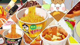 푸니 애니 먹방 모음 #15 animation mukbang compilation