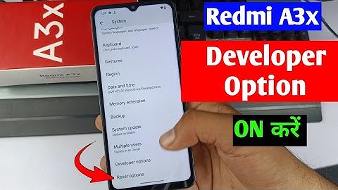 Redmi A3x me developer option setting on kaise kare | redmi A3x developer option setting